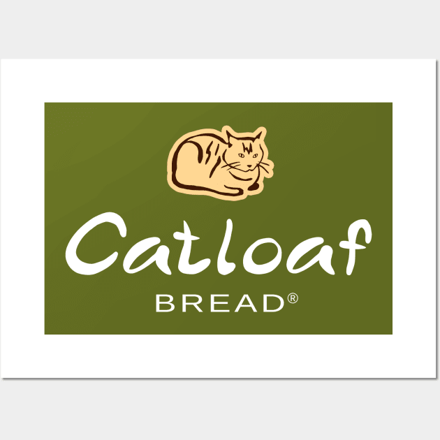 Cat Loaf Bread Wall Art by CCDesign